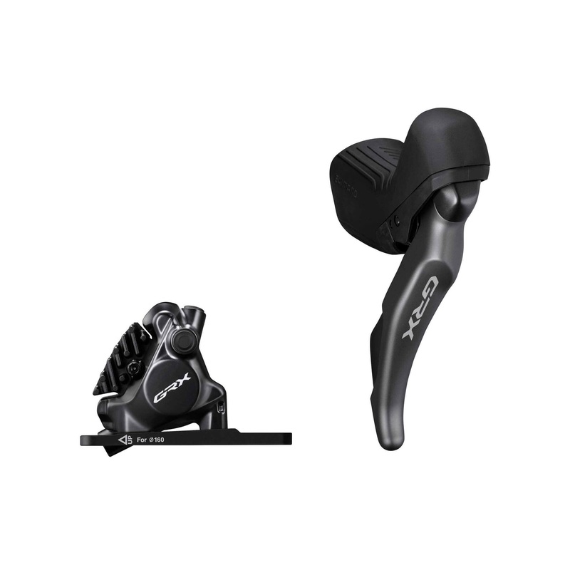 Shimano GRX 820 12-Speed Dual Control Lever & Disc Brake Caliper Kit RIGHT FRONT GREY