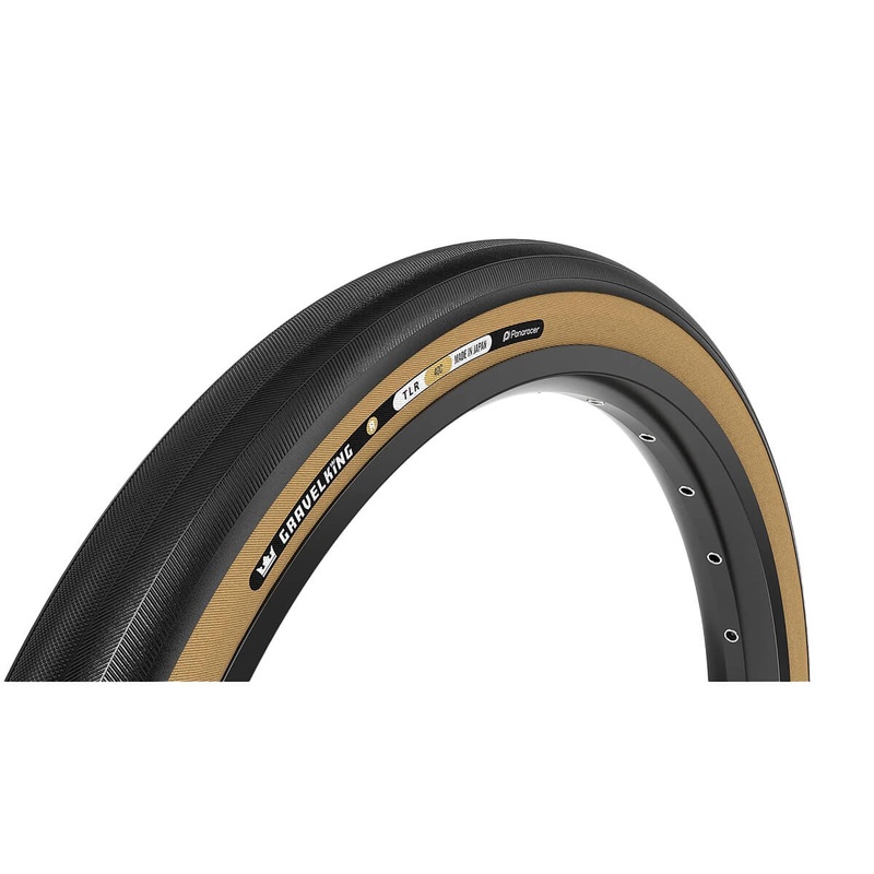 Panaracer Gravelking Slick R-Line TLR Folding Tyre 700X30C BLACK/AMBER