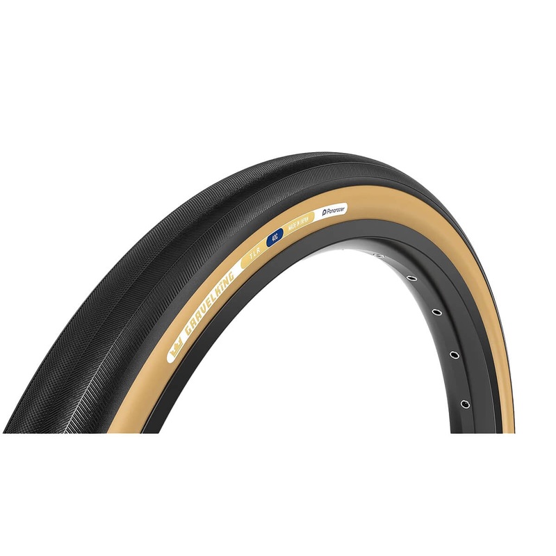 Panaracer Gravelking Slick TLR Folding Tyre 700X30C BLACK/BROWN