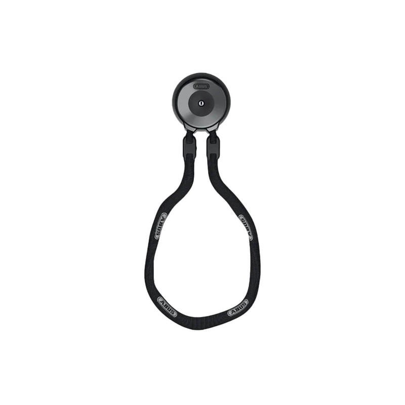 Abus WCH90 XPlus Wall Anchors + Steel Chain + SINGLE LOOP CABLE BLACK