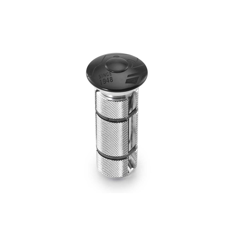 Condor Long Expander Bung and Alloy Top Cap 1 1/8″ – LONG BLACK ON BLACK