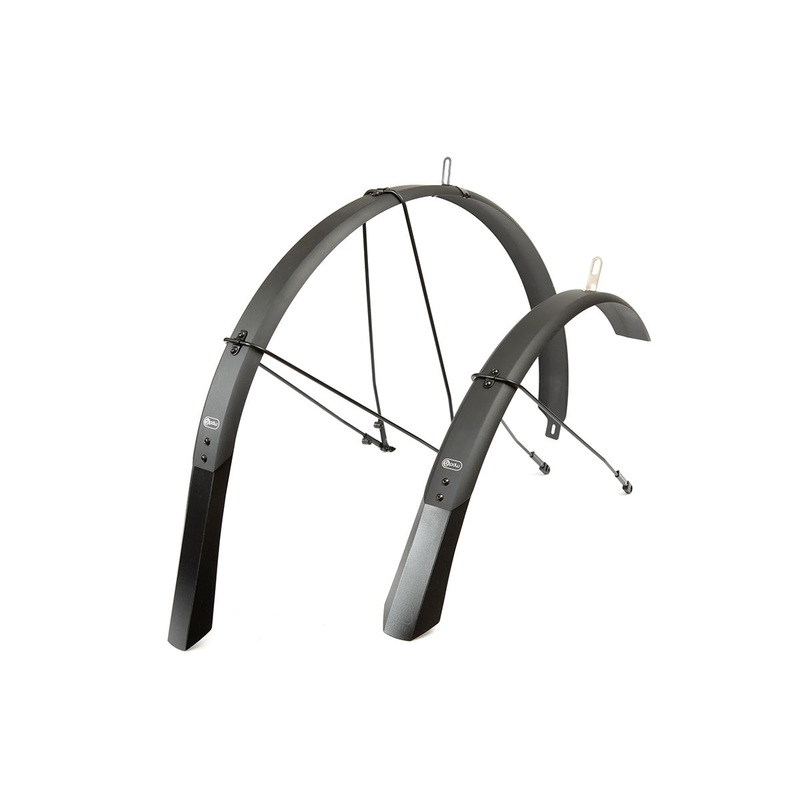 Portland Design Works Full Metal Fenders – 26×2.5 26″x2.5″ BLACK/BLACK STAYS