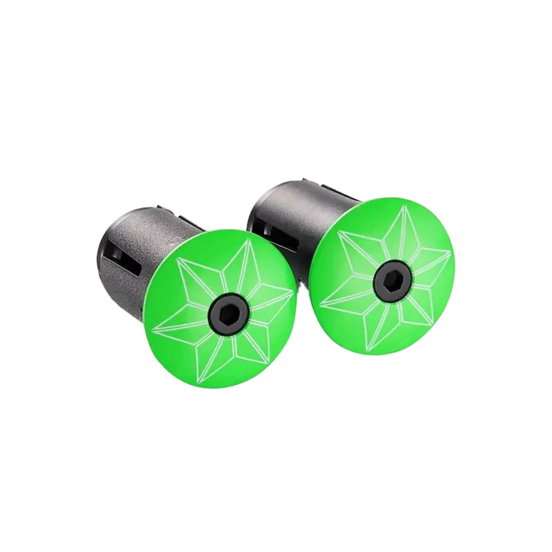Supacaz Bar End Plugs PAIR GREEN