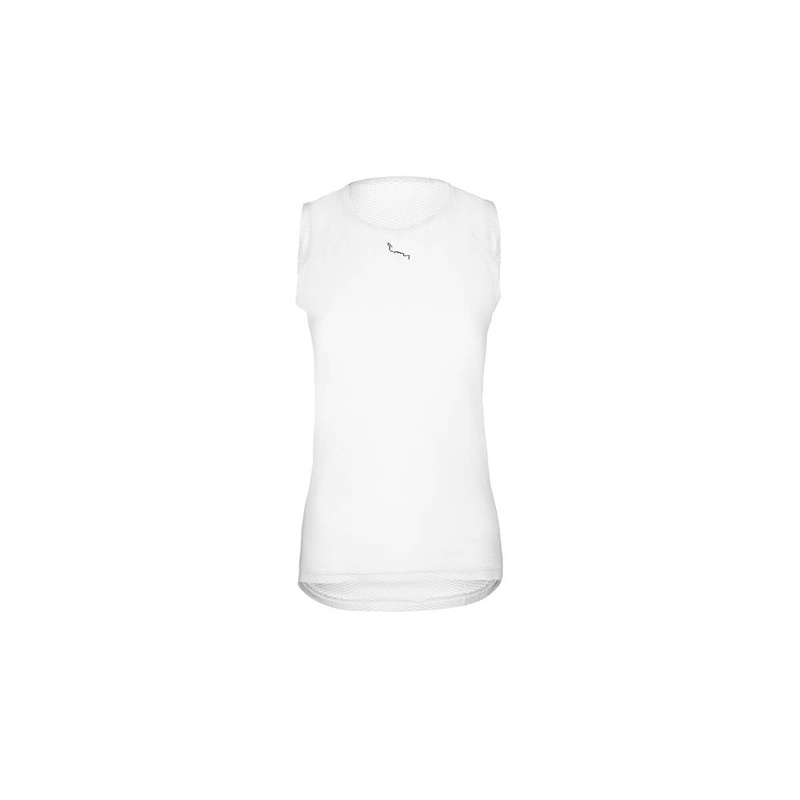 Albion Womens Sleeveless Mesh Base Layer SMALL WHITE