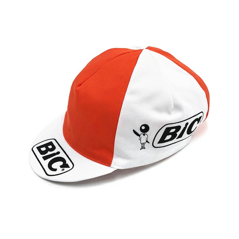 Bic Retro Cycling Cap ONE SIZE WHITE/ORANGE