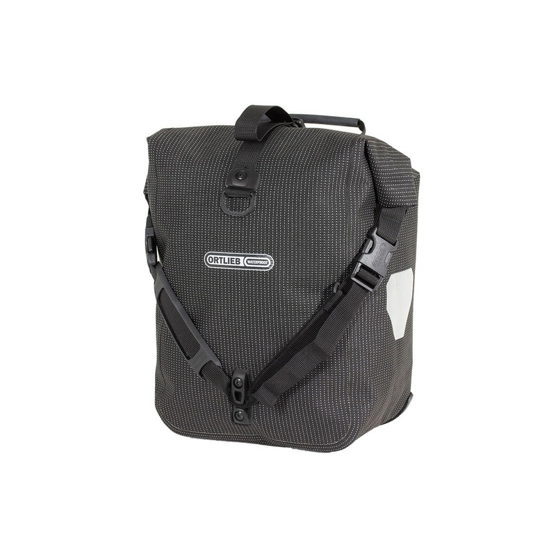 Ortlieb Sport Roller High Visibility Front Panniers 25L BLACK REFLECTIVE