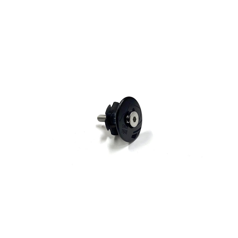 Condor Star Nut with Flat Alloy Top Cap 1 1/8″ BLACK ON BLACK