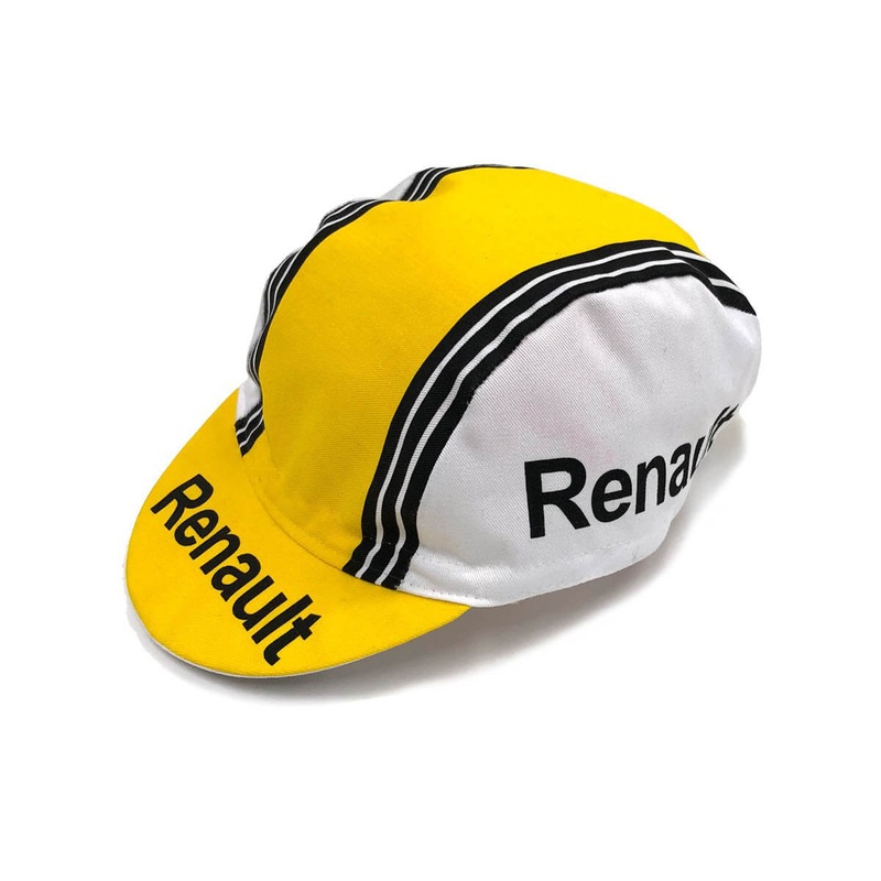 Renault Retro Cycling Cap ONE SIZE YELLOW/WHITE