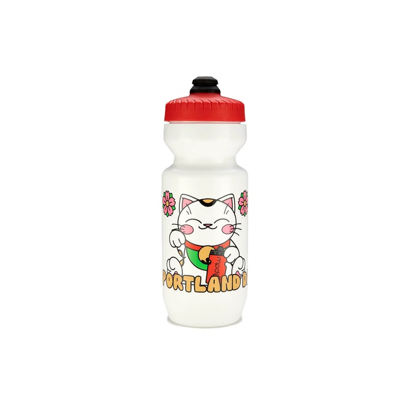 Portland Design Work Maneki-Neko Water Bottle 22OZ WHITE