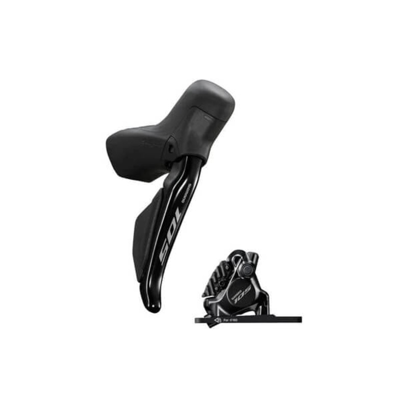 Shimano 105 R7170 12-Speed Hydraulic Di2 STI Lever & Brake Kit LEFT REAR BLACK