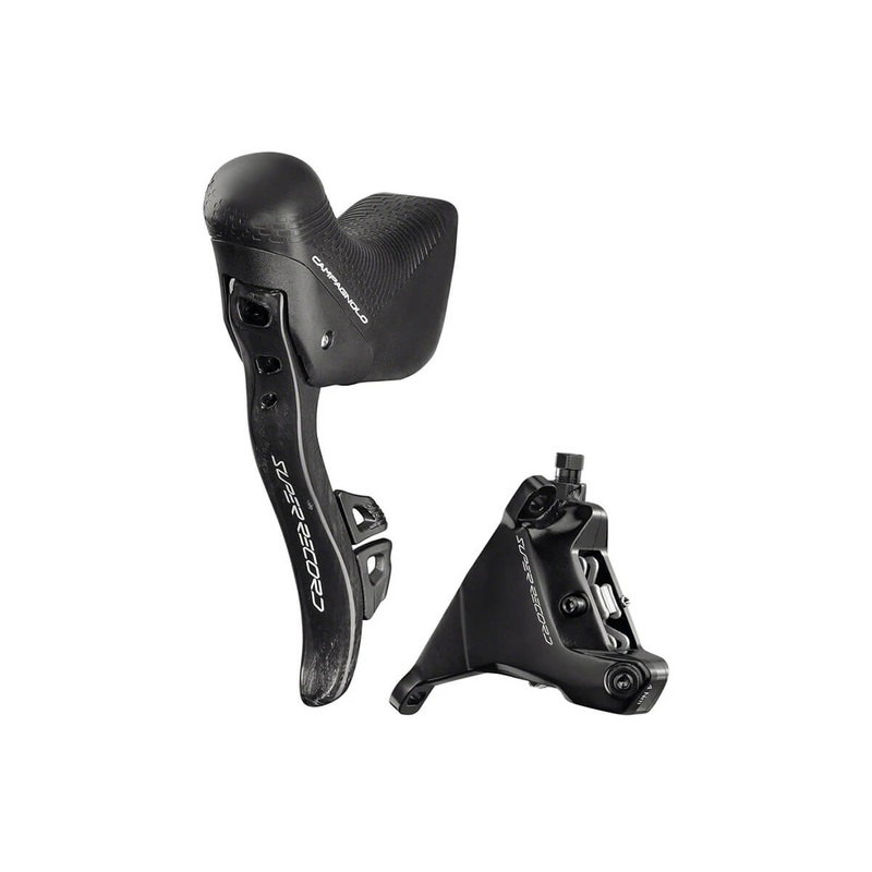 Campagnolo Super Record Wireless 12-Speed Ergopower Shifter & Disc Brake Caliper LEFT FRONT 160 CARBON