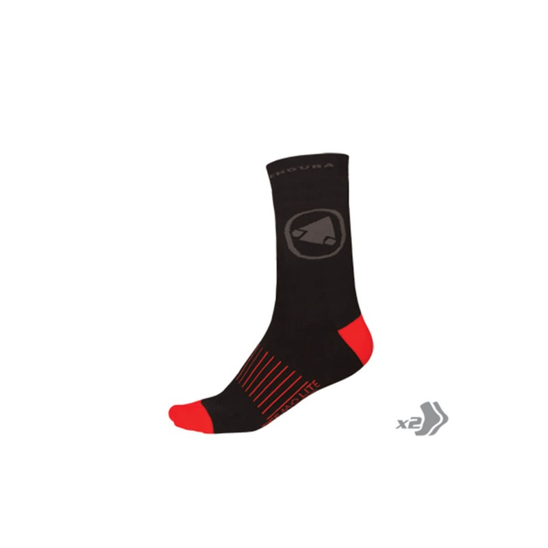 Endura Thermolite II Sock (Twin Pack) SMALL/MEDIUM (EU 37-42) BLACK