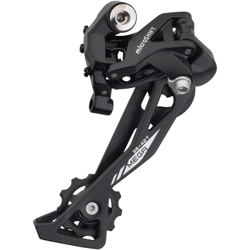 XLE Rear Derailleur – 10 Speed Long Cage Black