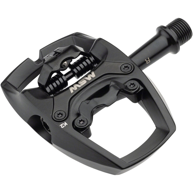 Flip II Pedals – Single Side Clipless with Platform Aluminum 9/16″ Black
