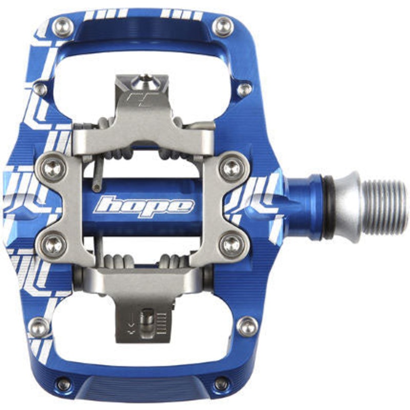 Union TC Pedals – Dual Sided Clipless with Platform 9/16″ Blue