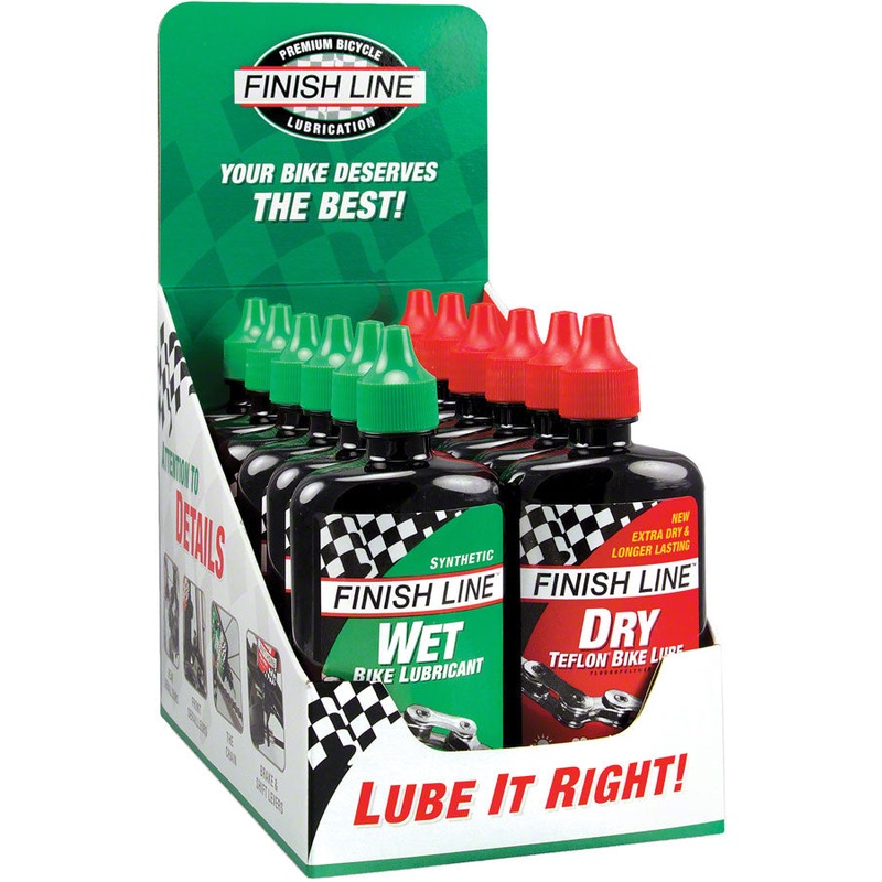 Wet and Dry Bike Chain Lube – 4oz Drip Box of 12