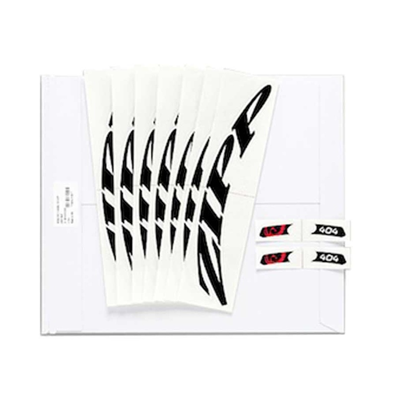 Zipp Decal Set – Disc / 808 Matte Black Logo Complete for One Wheel