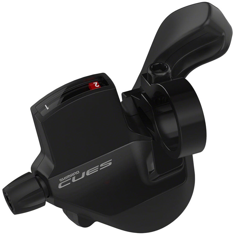 CUES SL-U6000-L Shifter – Left 2-Speed Rapidfire Plus Mono Optical Gear Display BLK