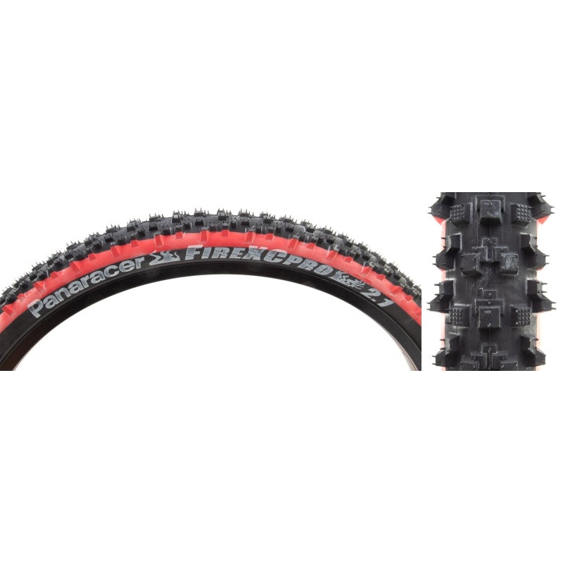 Fire XC Pro Tire – 26 x 2.1 Clincher Wire Black/Red 30tpi 26 x 2.1″