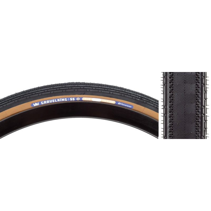 GravelKing SS Plus Tire – 700 x 28 Clincher Folding Black/Brown 700 x 28c