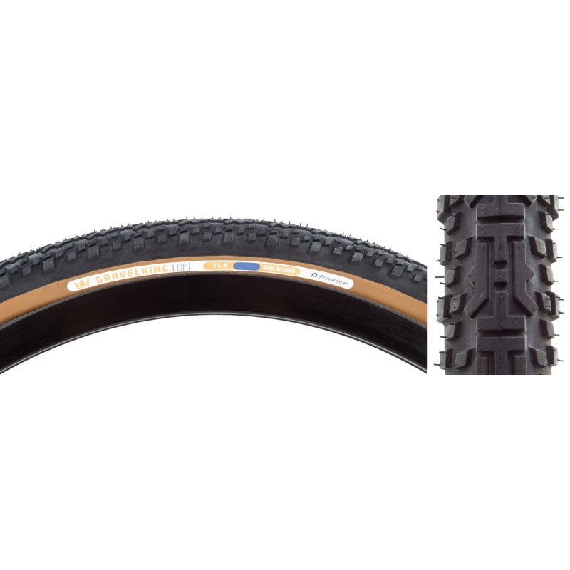 GravelKing X1 Tire – 700 x 35 Tubeless Folding Black/Brown 700 x 35c