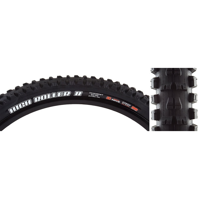 High Roller II Tire 29×2.50 Folding Tubeless Ready 3C Maxx Terra Double Down Wide Trail 120x2TPI Black