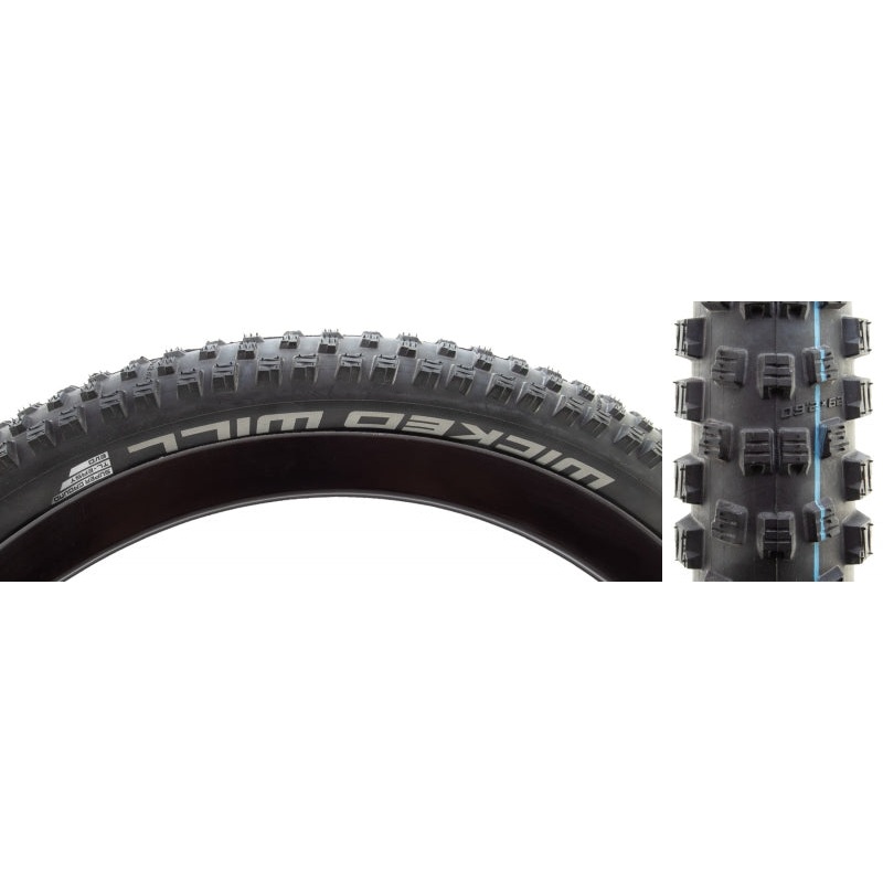 Wicked Will Tire – 29 x 2.6 Tubeless Folding BLK Evolution Line Super Ground Addix SpeedGrip 29 x 2.6″