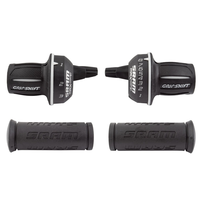 MRX Comp Shifter Set 8 Speed Rear Microfriction Front Includes Stationary Grips