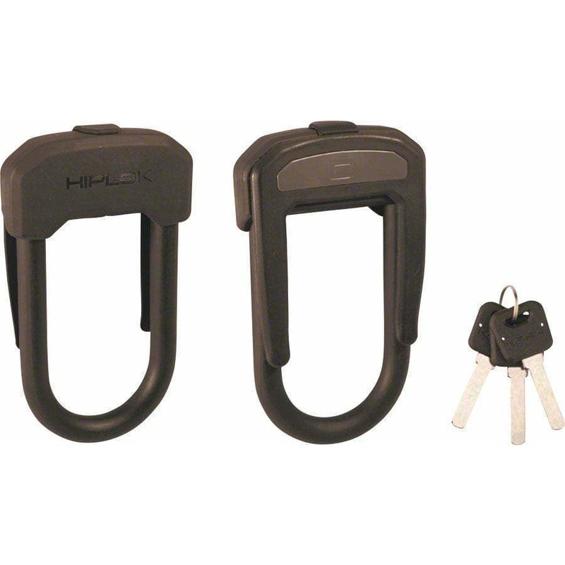 D Wearable Bike U-Lock – 2.5 x 5.3″, Keyed, Black