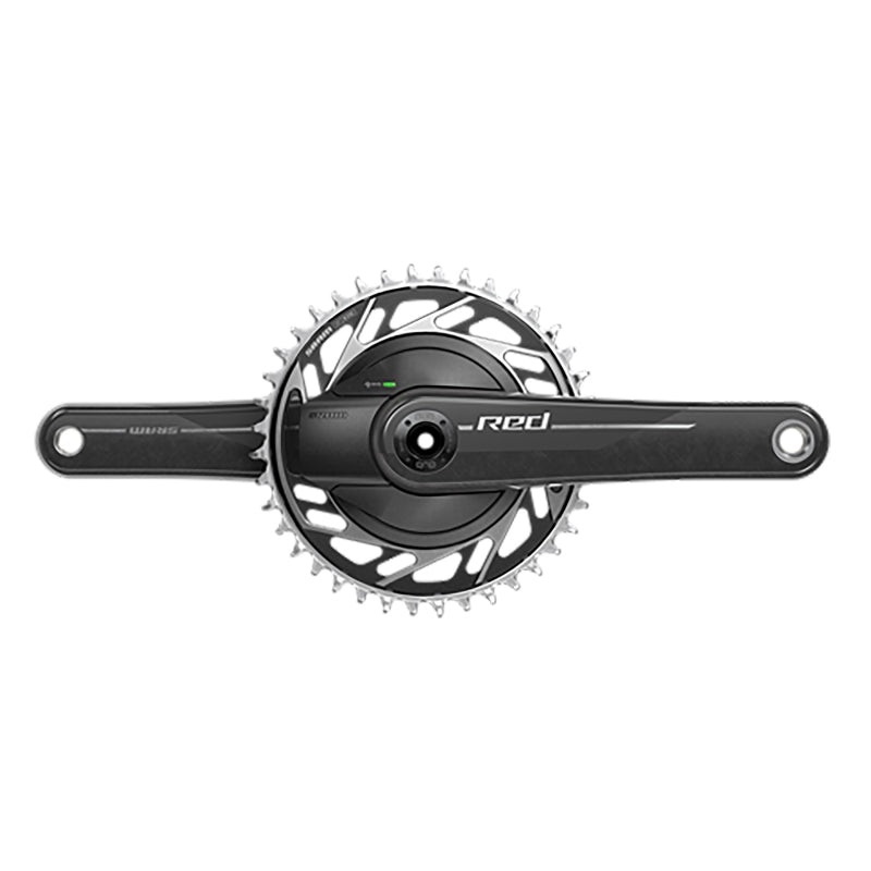 RED 1x XPLR AXS Power Meter Wide Crankset – 172.5mm 13-Speed 42t Threaded Mount 8-Bolt PM Spider DUB Spindle Natural Carbon E1