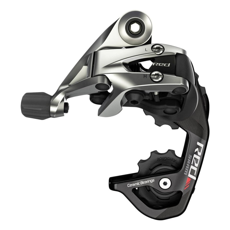 Red Rear Derailleur – 11 Speed Short Cage Black