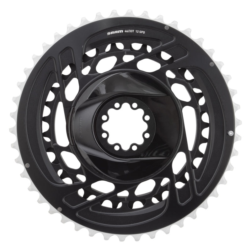 Force 2x Chainring Kit – 46/33t 2×12-Speed 8-Bolt Direct Mount Black D2