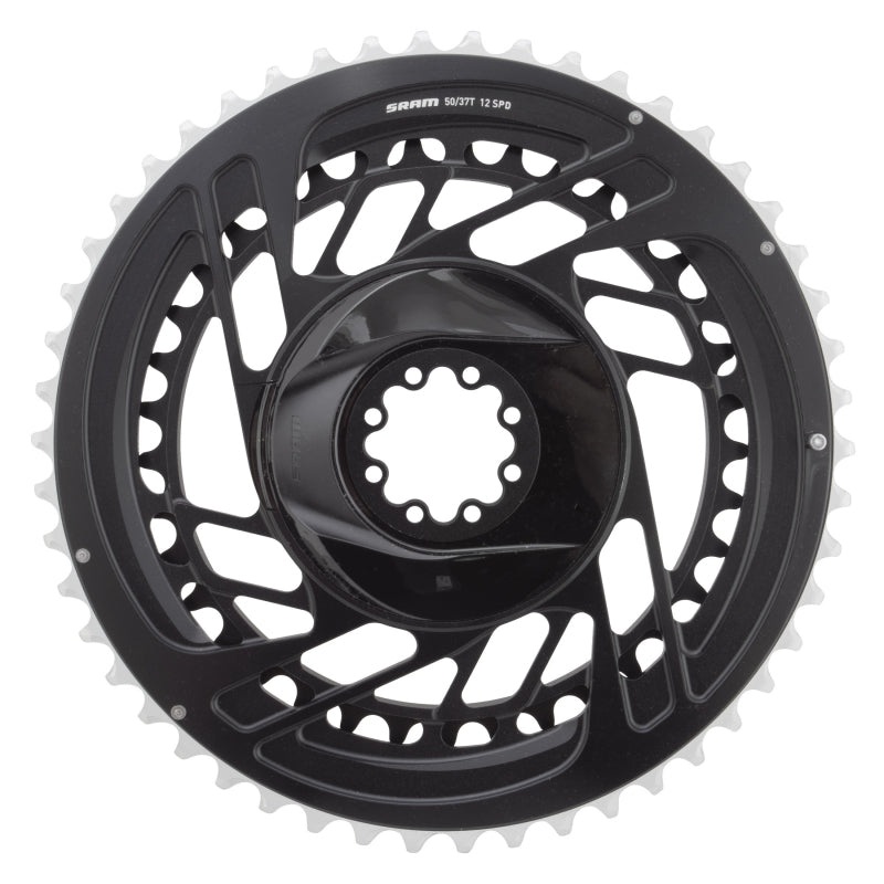 Force 2x Chainring Kit – 50/37t 2×12-Speed 8-Bolt Direct Mount Black D2