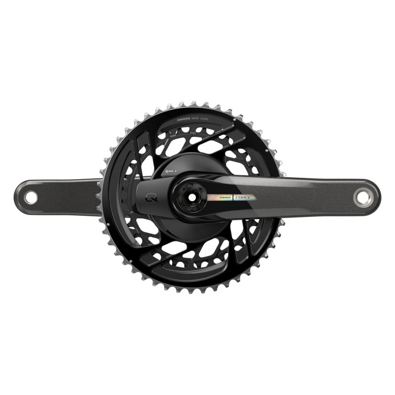 Force D2 2x Power Meter Crankset Speed: 12 Spindle: 28.99mm BCD: Direct Mount 50/37 DUB 172.5mm Black Road Disc