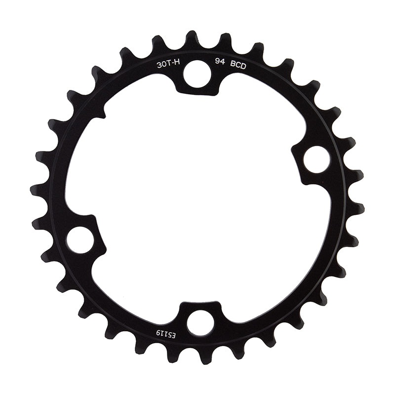 Force Wide 2×12-Speed Inner Chainring – 30t 94 BCD 4-Bolt Blast BLK For use 43t Outer