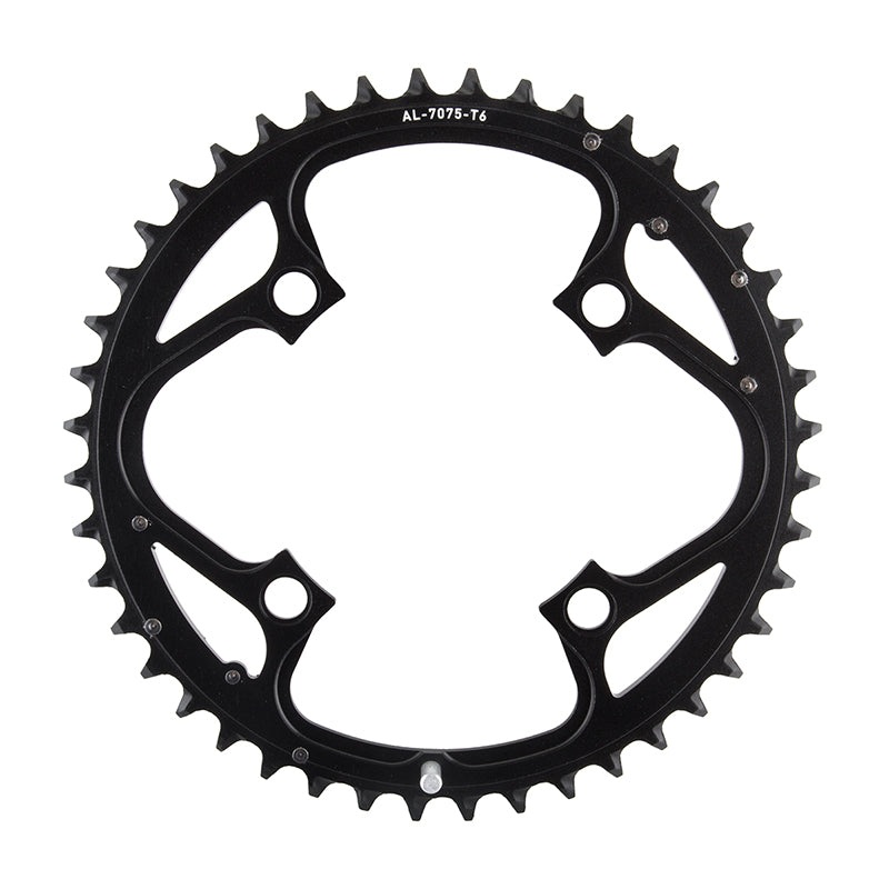 Trushift 44T x 104mm Black Alloy Chainring