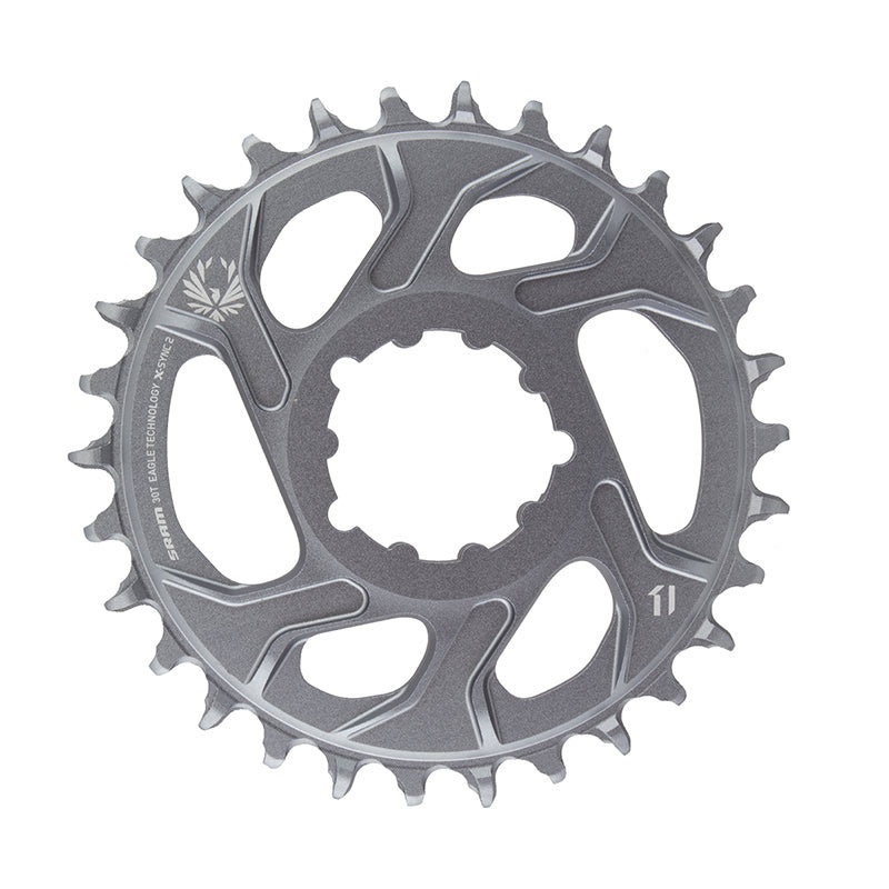 X-Sync 2 Eagle Direct Mount Chainring – 30 Tooth 3mm Boost Offset 12-Speed Polar Grey