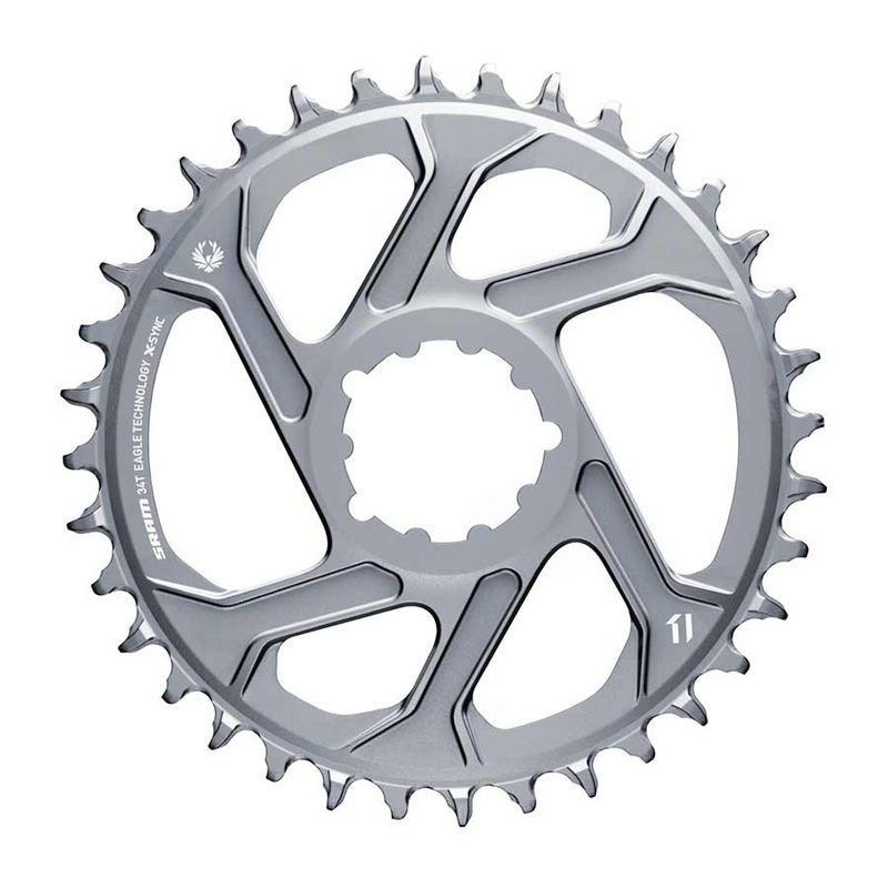 X-SYNC 2 X01 Eagle Polar Grey Chainring Teeth: 34 Speed: 12 BCD: Direct Mount Single Alloy Offset 6mm Grey