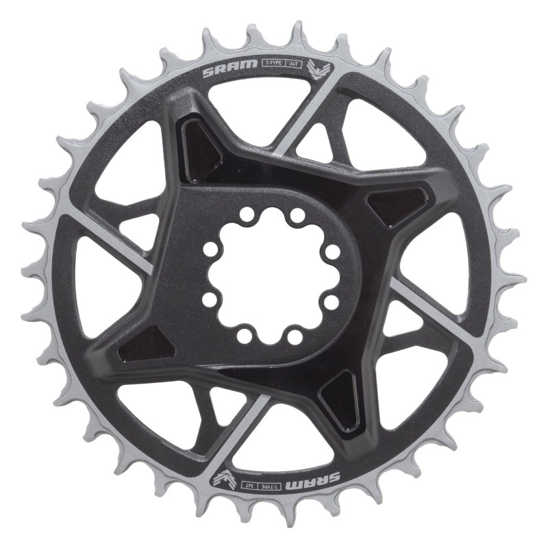 X0 Eagle T-Type Direct Mount Chainring – 34t 12-Speed 8-Bolt Direct Mount 3mm Offset Aluminum BLK D1