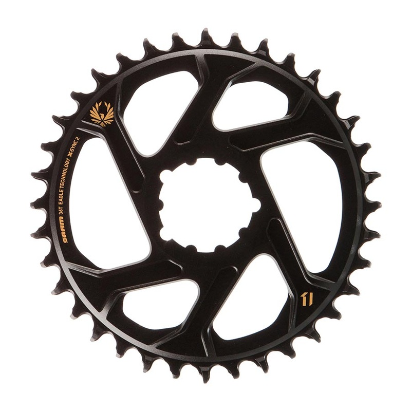X-Sync 2 Eagle Direct Mount Chainring 36T Boost 3mm Offset Gold Logo