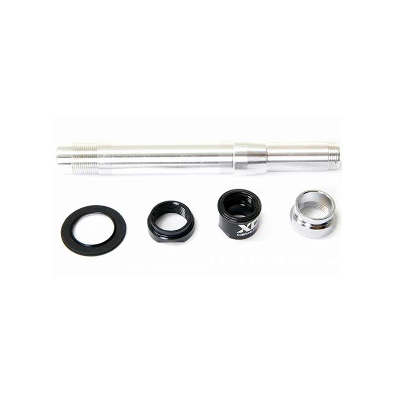 Complete Rear Axle Assembly Kit Axle Threaded Lock Nuts End Caps 148 Boost 746 Hub XD Driver Body