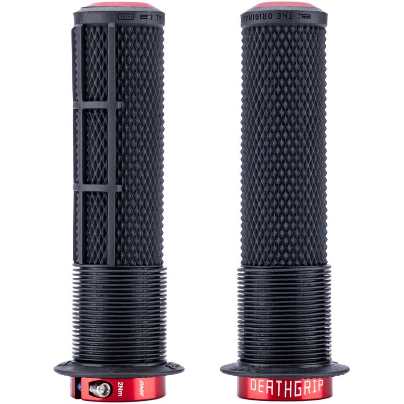 DeathGrip 2 Race Edition Grips – Thick Lock-On Black Flanged