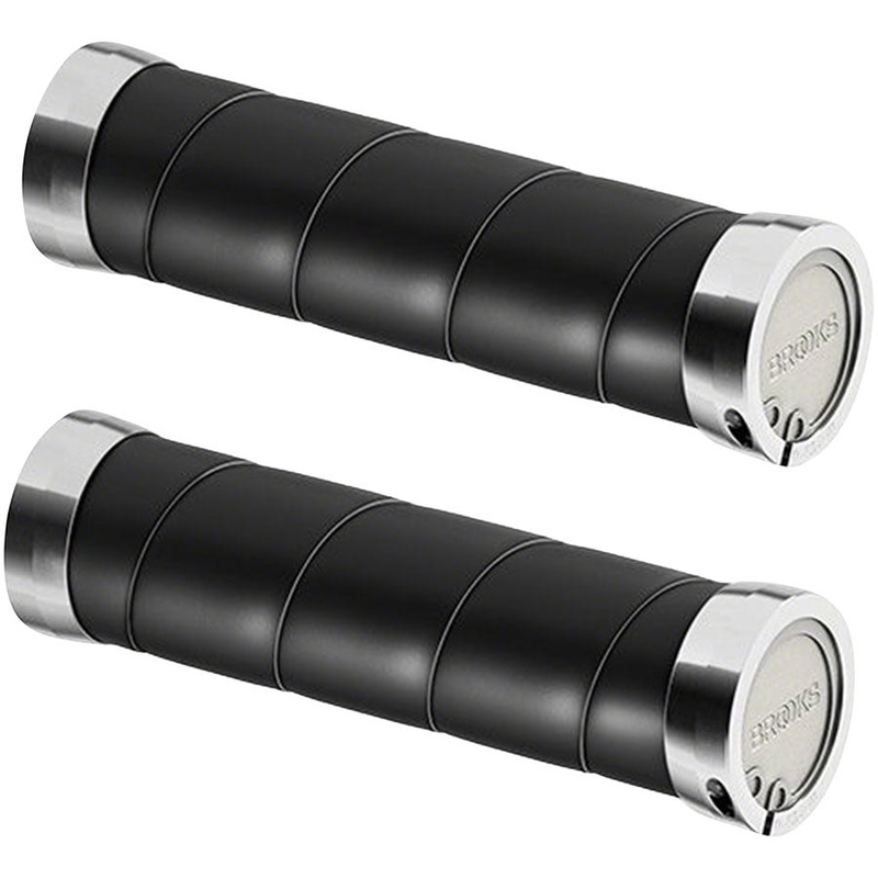 Slender Leather Grips – Black 130/130mm