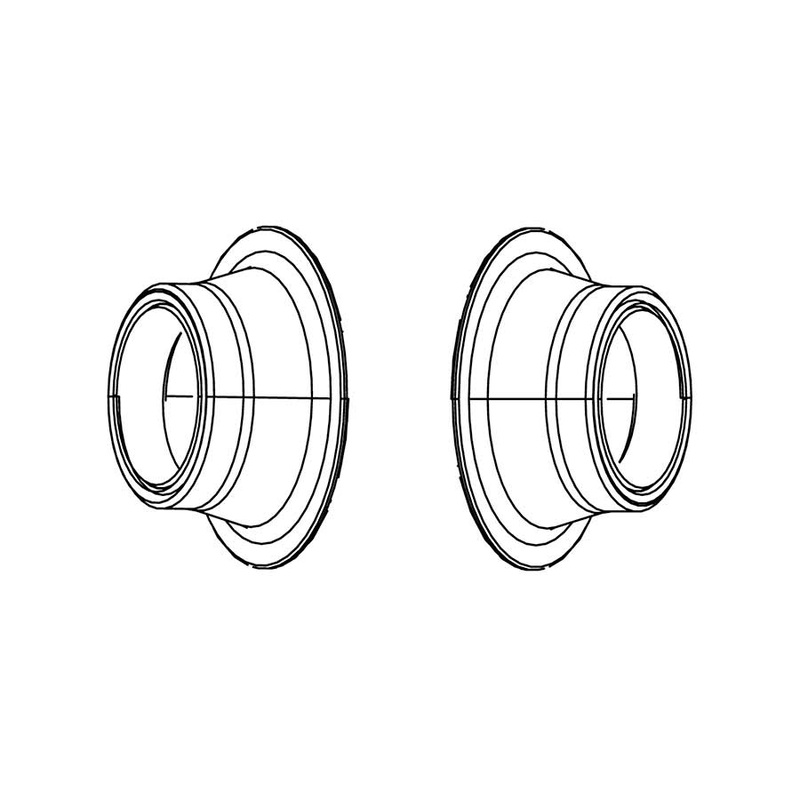 Zipp 77 Disc Conversion Caps for Front 100 x 15mm Thru Axle