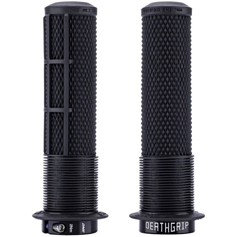DeathGrip 2 Flanged Grips – Thin Lock-On Black