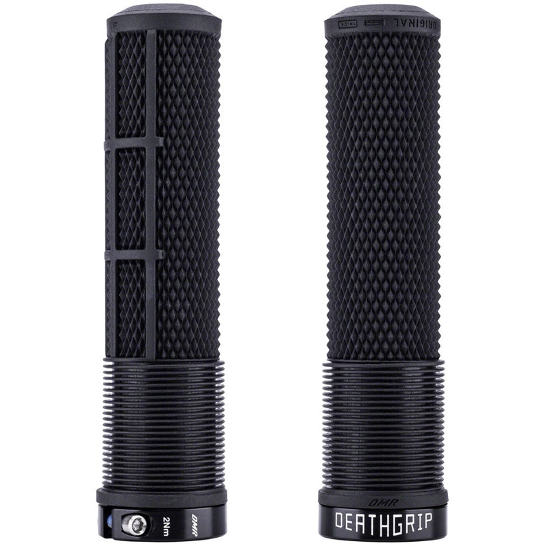 DeathGrip 2 Flangeless Grips – Thick Lock-On Black