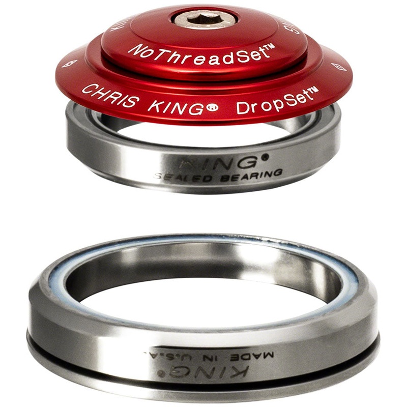 DropSet 5 Headset – 1-1/8″ 42/52mm 45 Deg Red