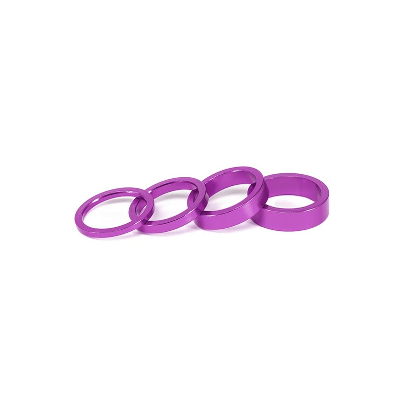 Headset Spacer Headset Spacer 1-1/8 Height: 3mm/5mm/8mm/10mm 6061-T6 Aluminum Purple