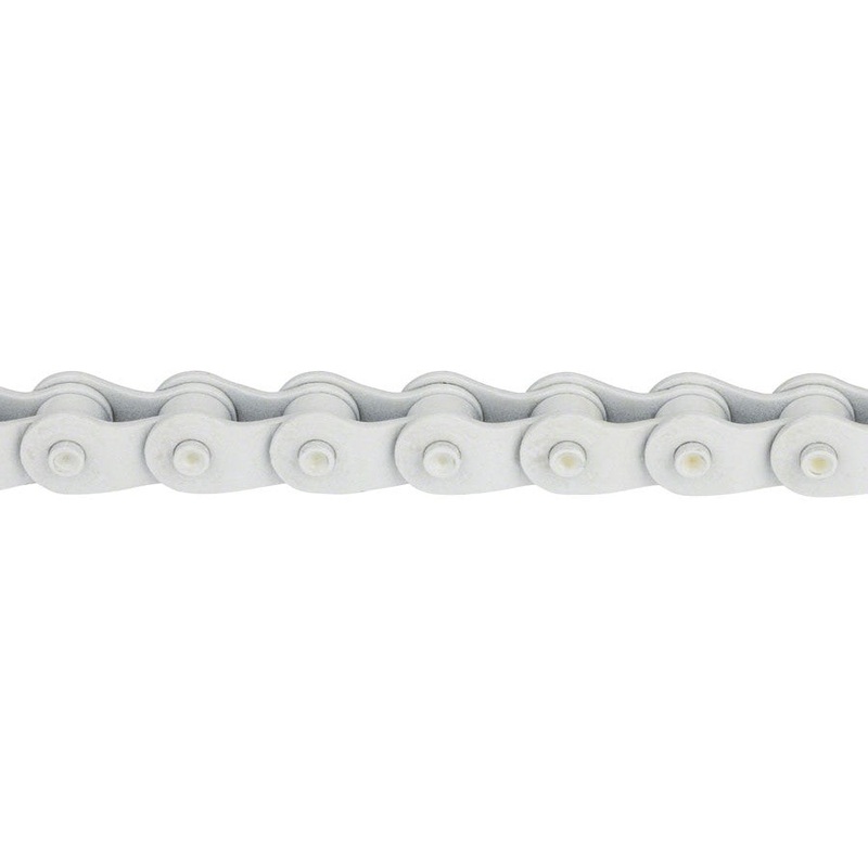 Interlock V2 Chain – Single Speed 1/2″ x 1/8″, 98 Links, Half Link Chain, White