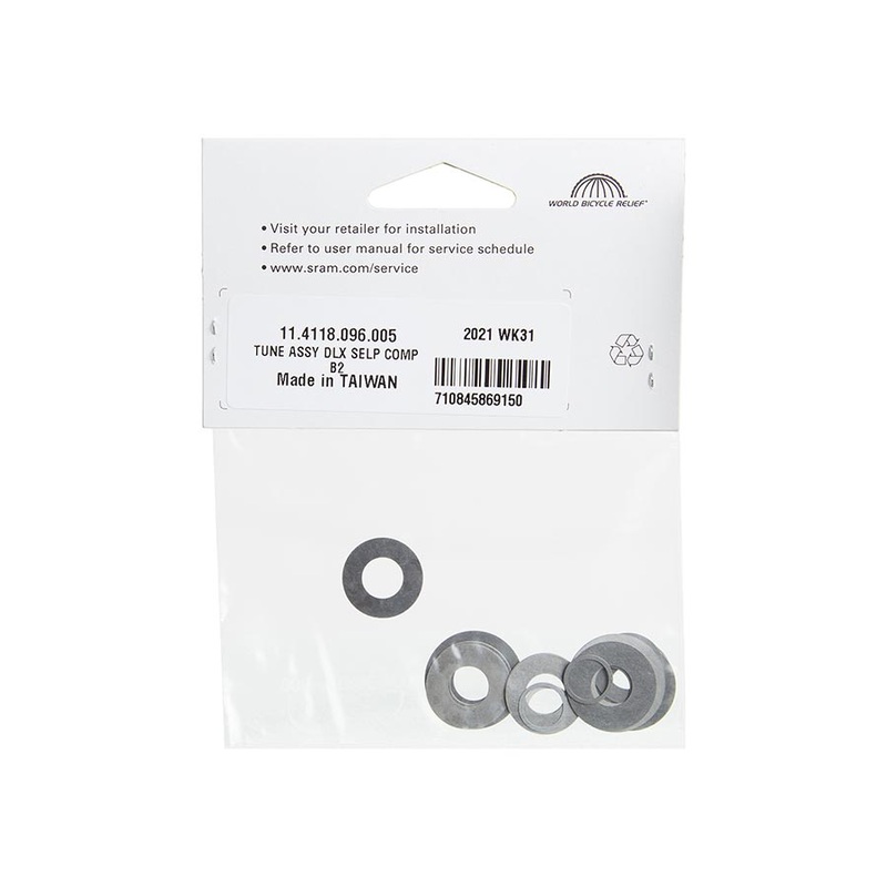 Rear Shock Tune Assembly – Compression Tune Configurations Deluxe Select Plus B2